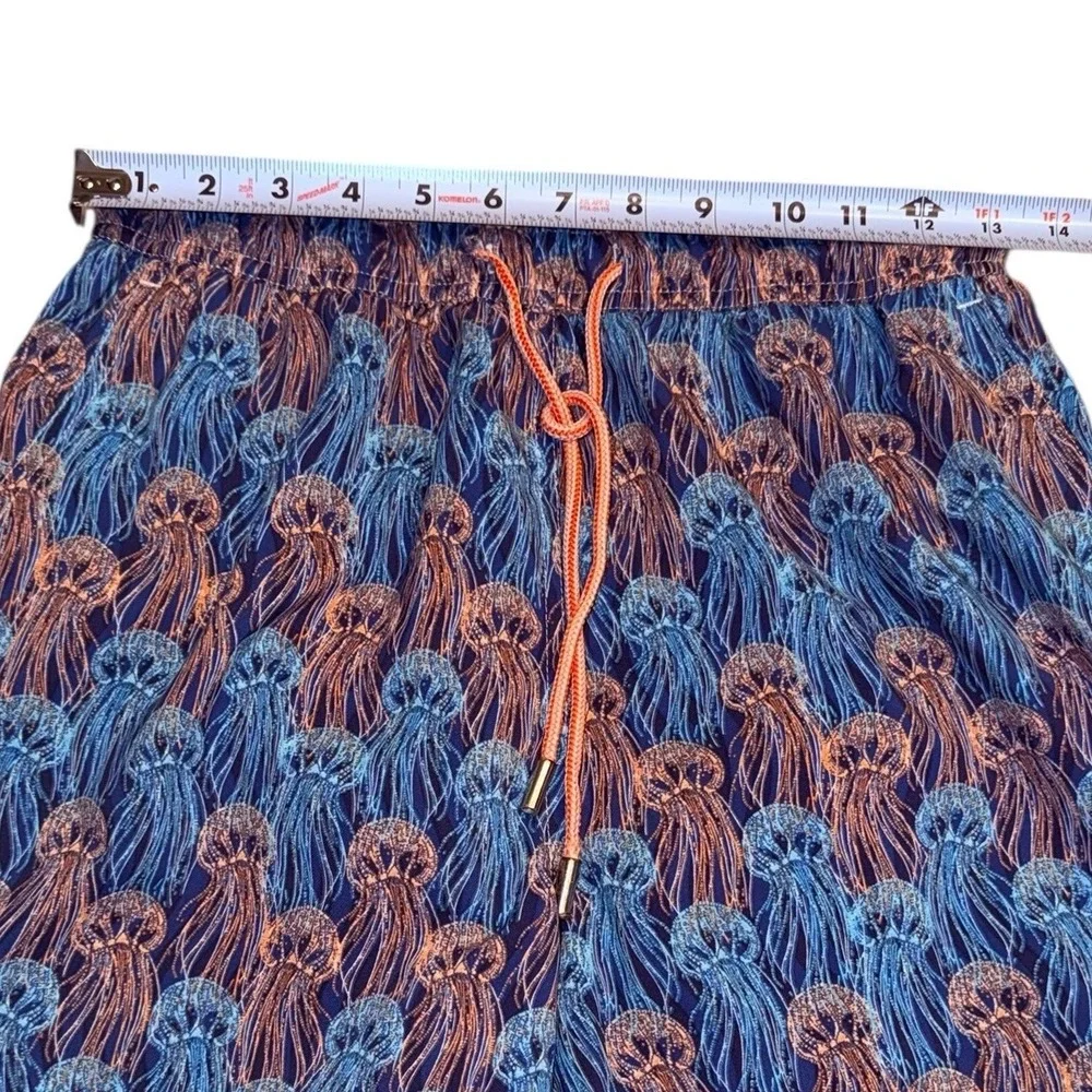 Peter Millar Seaside Swim Trunks Mens Small Jellyfish Lined Drawstring Shorts